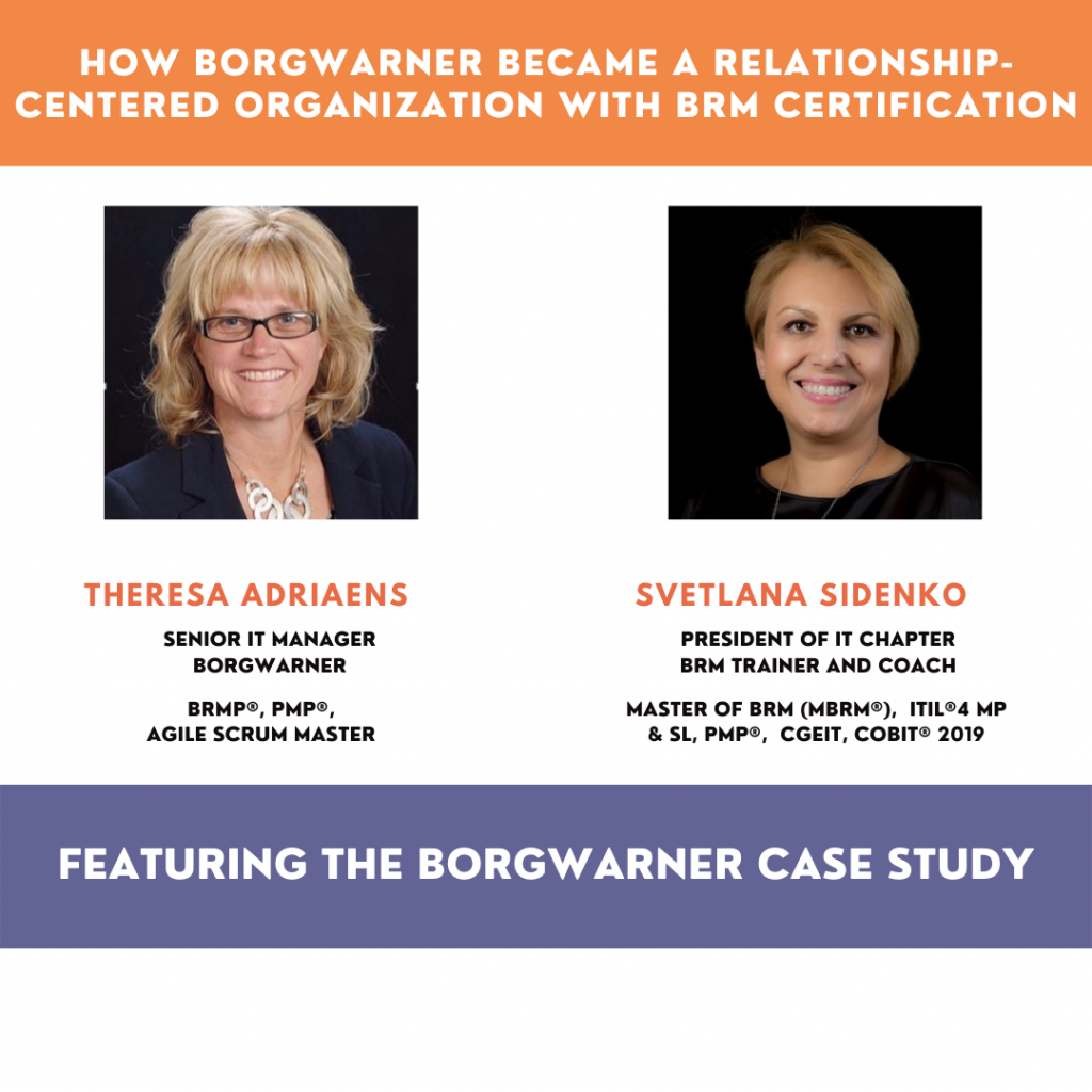 How BorgWarner Became a Relationship-Centered Organization with BRM Certification