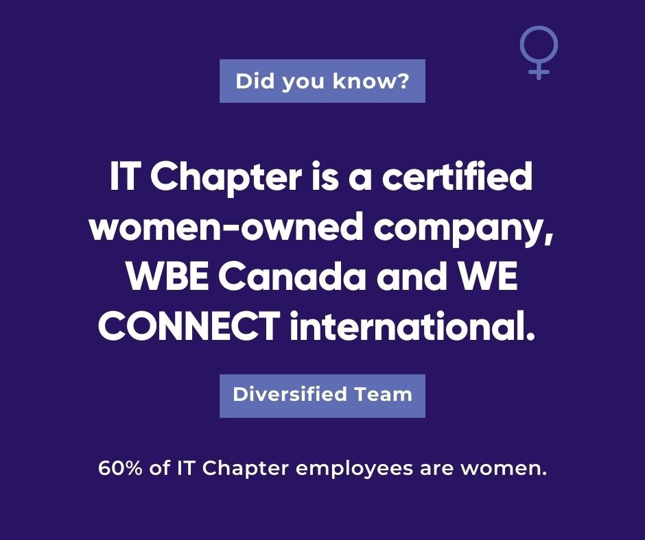 careers IT Chapter 60% of our employees are women